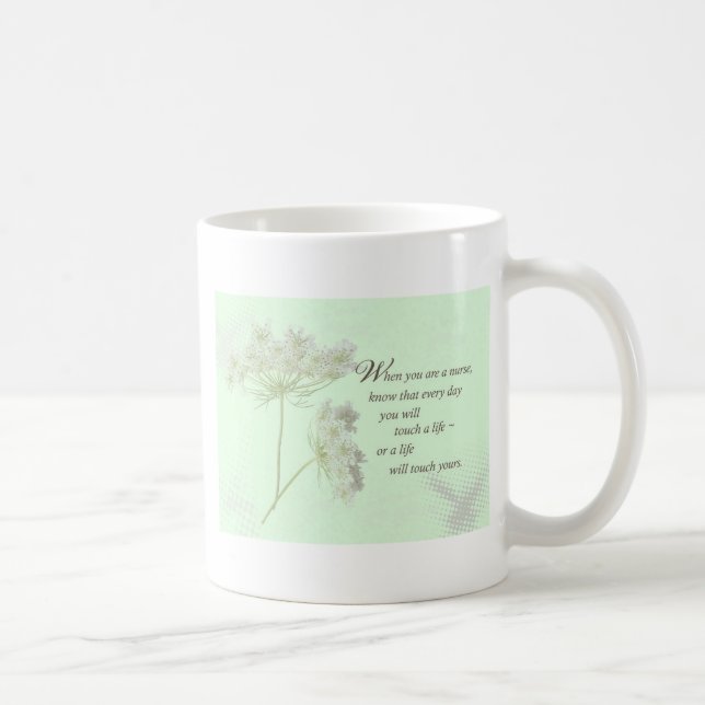 Nurse Touch ett liv med Vild Flowers Kaffemugg (Höger)