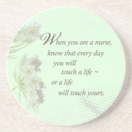 Nurse Touch ett liv med Vild Flowers Underlägg