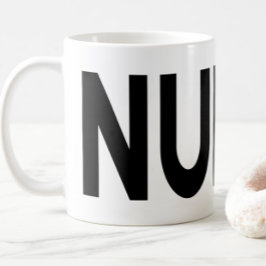 NURSE Typography Pride Profession Gift Kaffemugg