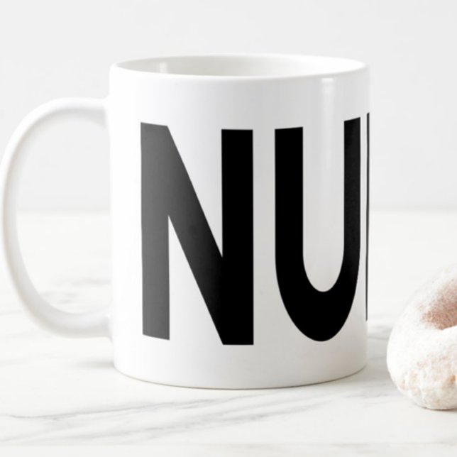 NURSE Typography Pride Profession Gift Kaffemugg (Skapare uppladdad)