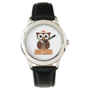 Nurse Uggla (med bandaid) Armbandsur