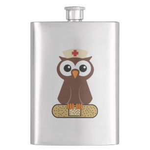 Nurse Uggla (med bandaid) Fickplunta