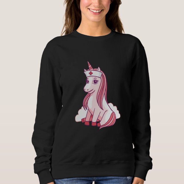 Nurse Unicorn Nursicorn T Shirt (Framsida)
