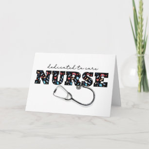 NURSE-uppskattning på sjuksköterskedagen Black Mön Kort