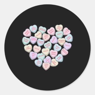 Nurse Valentine Day Bedside Med Surg Rn Colorful Runt Klistermärke