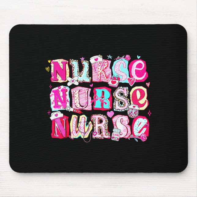 Nurse Valentines Stethoscope Valentine Nursing Gir Musmatta (Framsidan)