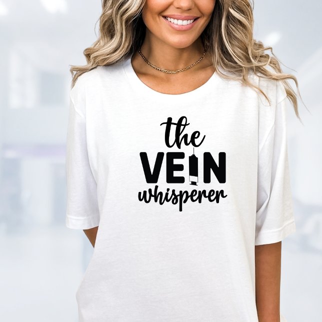 Nurse Vein Whisperer Funny T Shirt (Skapare uppladdad)