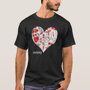 Nurse Verktyg Lifesavers Nursing Hjärtat Oncolog T Shirt