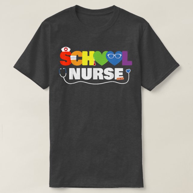 Nurse Week 2022 Gift School Nurse Back to school  T Shirt (Design framsida)