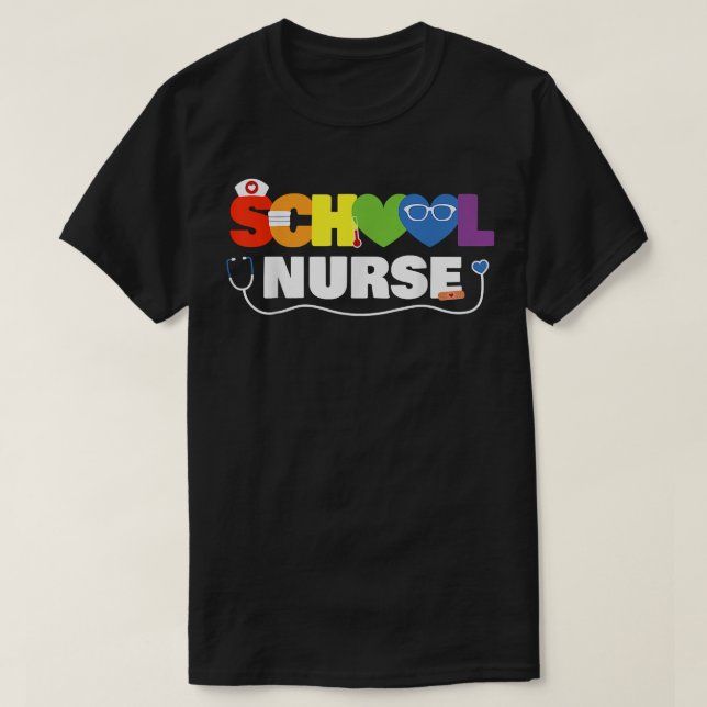 Nurse Week 2022 Gift School Nurse Back to school  T Shirt (Design framsida)