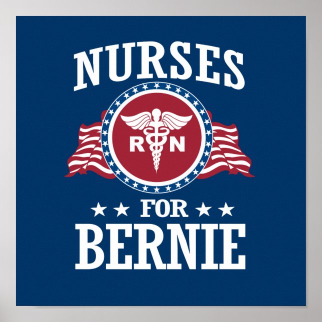 NURSER FÖR BERNIE SANDERS POSTER (Framsidan)