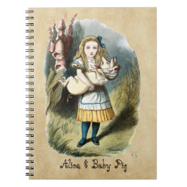 Nursery Alice, babypiga i Wonderland Anteckningsbok