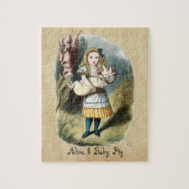 Nursery Alice, babypiga i Wonderland Pussel (Vertikal)