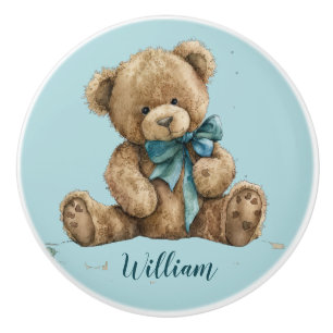 Nursery Baby blue Nallen Namn Knopp