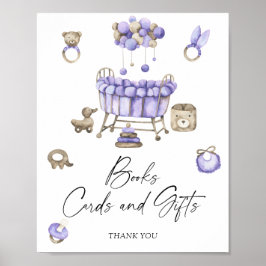 Nursery Baby dusch BOKAR CARDS OCH GIFTS Poster