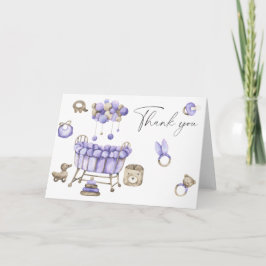 Nursery babydusch - Tack för ditt kort