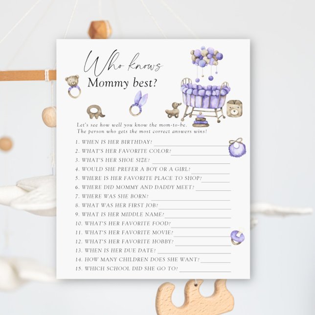 Nursery babydusch - Vem vet vad mamma är bäst (Skapare uppladdad)