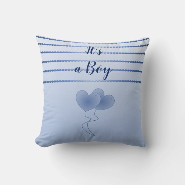 Nursery Blue Rand Cushion Kudde (Framsida)