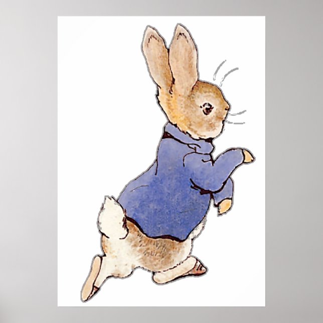 Nursery Characters Peter Rabbit Beatrix Potter in Poster (Framsidan)
