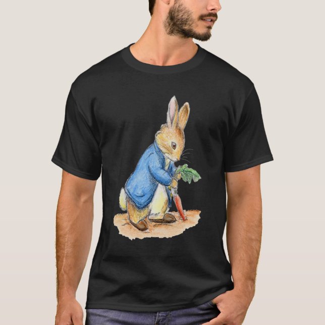 Nursery Characters, Peter Rabbit, Beatrix Potter. T Shirt (Framsida)