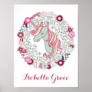 Nursery Decor Adworthy Unicorn Art Poster