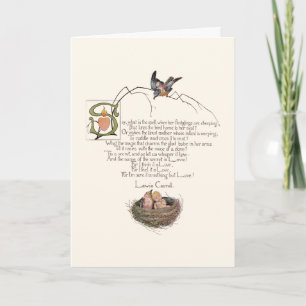 Nursery Dikt by Lewis Carroll Kort