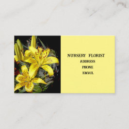 Nursery florist visitkort