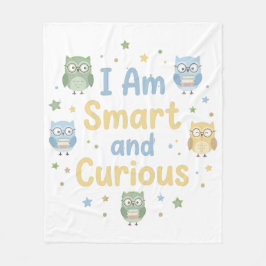 Nursery Growth Affirmation Smart and Curious Fleecefilt
