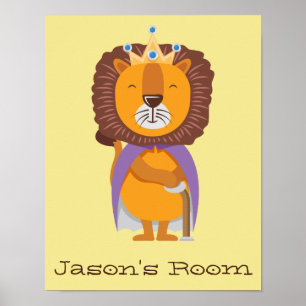 Nursery Kung Lejon Poster