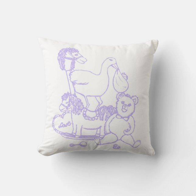Nursery Leksaker American MoJo Pillow Kudde (Framsida)