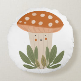 Nursery Little svamp Cute Baby Room Rund Kudde