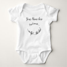 Nursery namn Baby romper t-Shirt One-biet