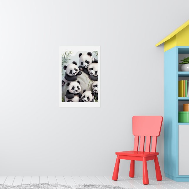 Nursery Panda Poster (Barnkammare 1)