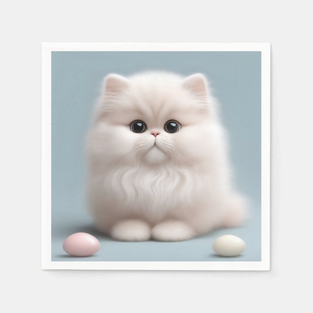 Nursery Persian Cat Kitten Pappersservett (Framsidan)