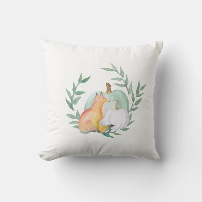 Nursery Pillows Gender Neutral Fox Kudde (Framsida)