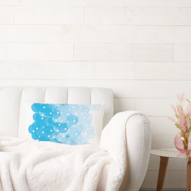 Nursery Pojke Room Blue Abstrakt Lumbarkudde (Soffa)