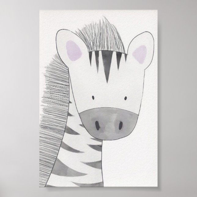 Nursery Poster - Zebra (Framsidan)