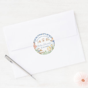 Nursery Rhyme Baby Shower Sticker Runt Klistermärke