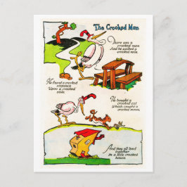 Nursery Rhyme - Den krokokta mannen Vykort