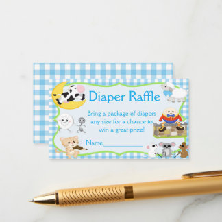 Nursery Rhyme Diaper Raffle Tilläggskort