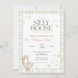 Nursery Rhyme Fånig Goose Baby Shower-inbjudan Inbjudningar