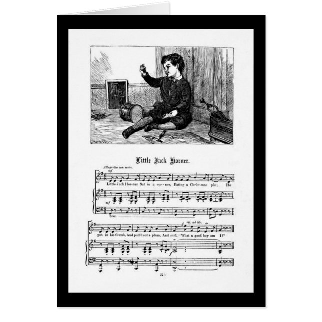 Nursery Rhyme Jack Korner Hälsningskort (Framsidan)