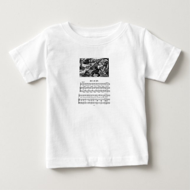 Nursery Rhyme Jack och Jill Infants Shirt T-shirt (Framsida)