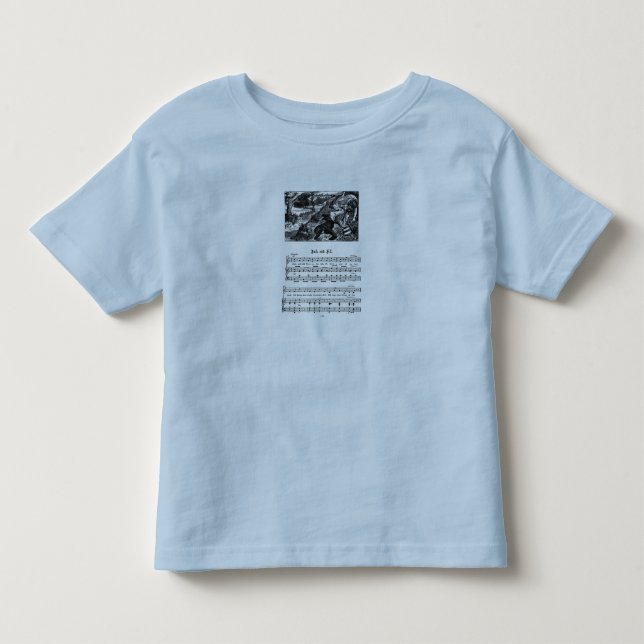 Nursery Rhyme Jack och Jill Småbarn Shirt Tee (Framsida)