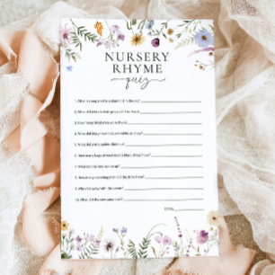 Nursery Rhyme Quiz Wildblomma Babykläder