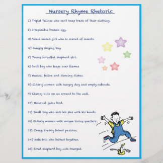 Nursery Rhyme Rhetoric Game - Boy Stil