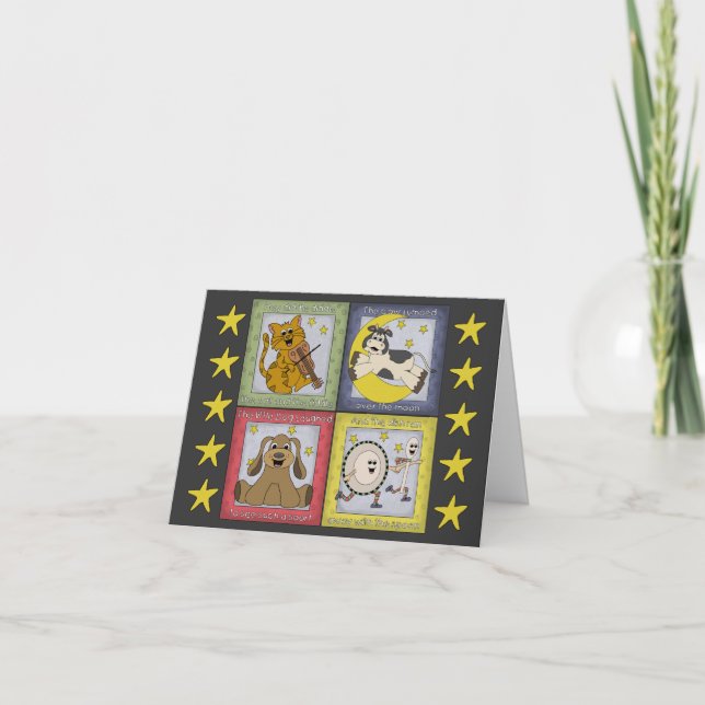 Nursery Rhyme - tackkort (Framsida)