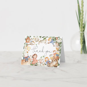 Nursery Rhymes Baby Shower - tack för ditt kort