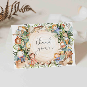 Nursery Rhymes Baby Shower - tack för ditt kort