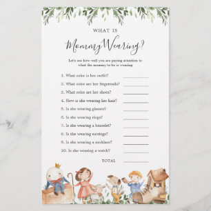 Nursery Rhymes Baby Shower What is Mamma Wear